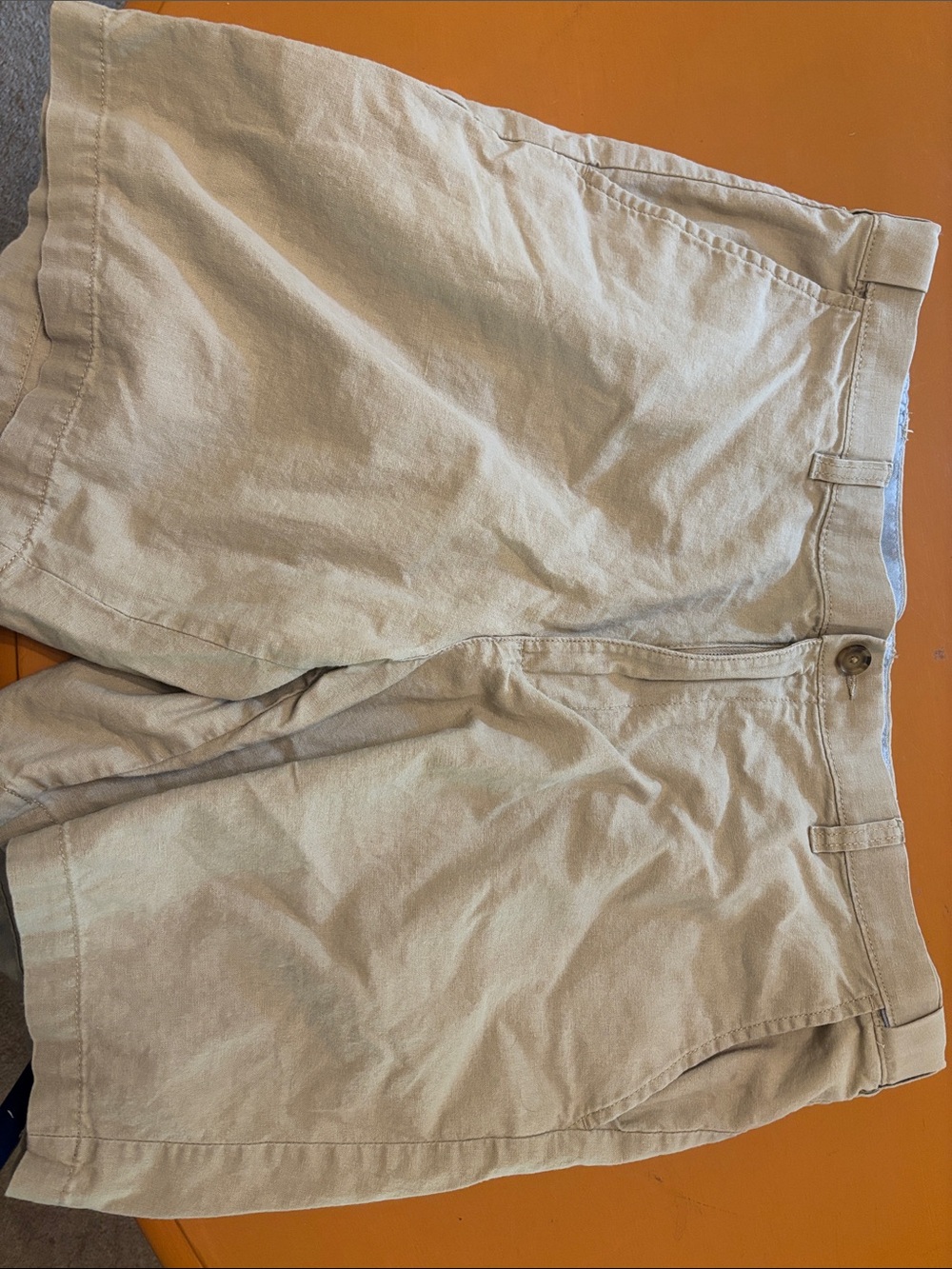 Men's Lightweight Beige Chino Shorts